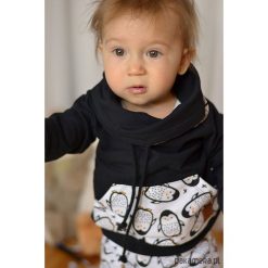Bluzy dziewczęce: Dziecięca bluza z kominem pingwiny