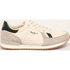 Pepe Jeans - Buty Tinker Jogger. Brązowe sneakersy męskie Pepe Jeans, z jeansu, na sznurówki. W wyprzedaży za 269,90 zł.