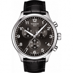 PROMOCJA ZEGAREK TISSOT T-Sport T116.617.16.057.00. Czarne zegarki męskie TISSOT, ze stali. W wyprzedaży za 1320,00 zł.