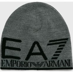 EA7 Emporio Armani - Czapka. Niebieskie czapki męskie EA7 Emporio Armani, na zimę, bez wzorów, z dzianiny. Za 279,90 zł.