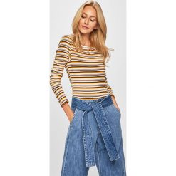Vero Moda - T-shirt. Białe bluzki damskie Vero Moda, s, bez wzorów, z elastanu, z okrągłym kołnierzem. W wyprzedaży za 59,90 zł.