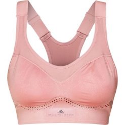 Biustonosz sportowy ADIDAS BY STELLA McCARTNEY. Różowe topy damskie adidas by Stella McCartney, z haftami, na fitness i siłownię, climacool (adidas). W wyprzedaży za 175,00 zł.