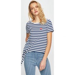 Only - Top. Czerwone topy damskie marki ONLY, s, z bawełny, z okrągłym kołnierzem. Za 69,90 zł.