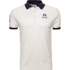 La Martina MAN SWATER Koszulka polo off white. Białe koszulki polo męskie marki La Martina, m, z bawełny. W wyprzedaży za 501,75 zł.