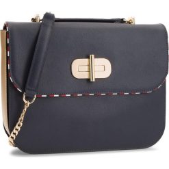 Torebki klasyczne damskie: Torebka TOMMY HILFIGER - Turn Lock Satchel AW0AW05829 903