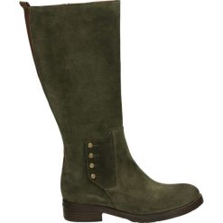 Kozaki - 0018 CAM BOSC. Szare buty zimowe damskie Venezia, ze skóry. Za 769,00 zł.
