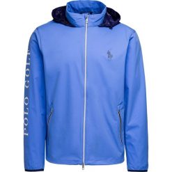 Kurtka POLO GOLF RALPH LAUREN. Niebieskie bluzy męskie Polo Golf Ralph Lauren, z napisami, bez kaptura. Za 800,00 zł.