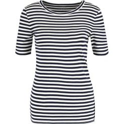 J.CREW PERFECT FIT Tshirt z nadrukiem navy/ivory. Niebieskie topy sportowe damskie marki J.CREW, xl, z nadrukiem, z bawełny. Za 129,00 zł.