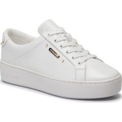 Sneakersy MICHAEL MICHAEL KORS - Poppy Lace Up 43T9POFS2L Optic White. Białe półbuty damskie MICHAEL Michael Kors, ze skóry ekologicznej. W wyprzedaży za 479,00 zł.