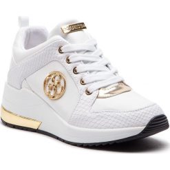 Sneakersy GUESS - FL5JA2 LEA12 WHITE. Białe sneakersy damskie Guess, z materiału. Za 629,00 zł.