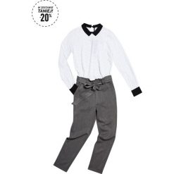 Biznesowy szyk. Szare koszule damskie Moodo, uniwersalny, w paski, z elastanu, eleganckie. Za 71,98 zł.