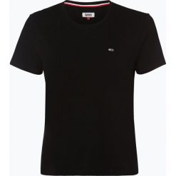 Tommy Jeans - T-shirt damski, czarny. Czarne t-shirty damskie Tommy Jeans, xs, bez wzorów, z jeansu, bez kołnierzyka. Za 139,95 zł.