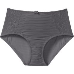 Figi wyszczuplające bonprix antracytowy. Szare figi damskie marki bonprix, z bawełny. Za 34,99 zł.