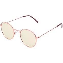 Okulary przeciwsłoneczne z lustrzanymi szkłami. Różowe okulary przeciwsłoneczne damskie Pull&Bear. Za 49,90 zł.
