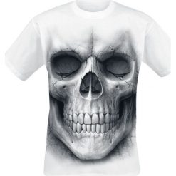 T-shirty męskie: Spiral Solemn Skull T-Shirt biały