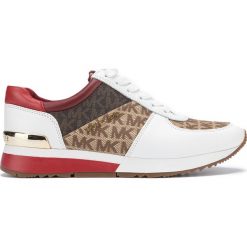 Michael Kors Allie Tenisówki Biały. Białe trampki i tenisówki damskie Michael Kors, bez wzorów, ze skóry, bez zapięcia. Za 781,95 zł.