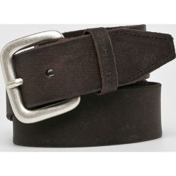 Pepe Jeans - Pasek skórzany. Brązowe paski męskie marki Pepe Jeans, w paski, z jeansu. W wyprzedaży za 119,90 zł.