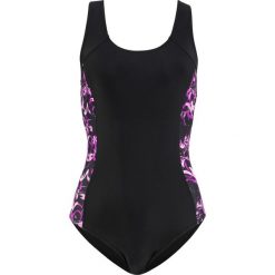 Kostium kąpielowy bonprix czarno-różowy. Czarne stroje kąpielowe damskie bonprix, bez wzorów. Za 54,99 zł.