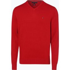 Tommy Hilfiger - Sweter męski z dodatkiem kaszmiru, czerwony. Czerwone swetry klasyczne męskie TOMMY HILFIGER, l, z dzianiny. Za 449,95 zł.