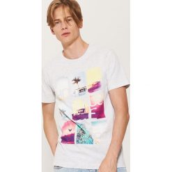 T-shirt z wakacyjnym motywem - Jasny szar. Szare t-shirty męskie House, m. W wyprzedaży za 19,99 zł.