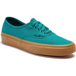 Tenisówki VANS - Authentic VN0A38EMVKU1 Quetzal Green/Gum. Zielone trampki i tenisówki damskie Vans, bez wzorów, z gumy, bez zapięcia. W wyprzedaży za 199,00 zł.