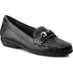 Mokasyny SERGIO BARDI - Gruerio SS127370618KD 101. Czarne mokasyny damskie Sergio Bardi, z aplikacjami, ze skóry, bez obcasa, na płaskiej podeszwie, bez zapięcia. W wyprzedaży za 119,00 zł.