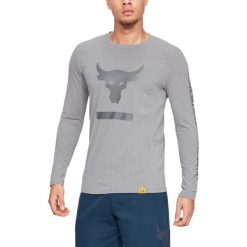 Under Armour Project Rock Hardest Worker Koszulka Szary. Szare podkoszulki męskie Under Armour, xl, z nadrukiem, z elastanu, z długim rękawem. Za 188,95 zł.