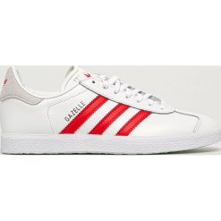 Adidas Originals - Buty Gazele. Białe buty sportowe damskie adidas Originals, bez wzorów, z gumy, sportowe. Za 399,90 zł.