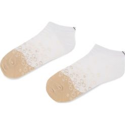 Skarpety Niskie Unisex CUP OF SOX - Mocno Spienione Stopki Beżowy Biały. Białe skarpetki damskie marki Cup of sox, z bawełny. Za 15,00 zł.