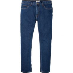 Dżinsy Regular Fit Straight bonprix ciemnoniebieski "stone". Niebieskie jeansy męskie bonprix, m, bez wzorów, klasyczne. Za 79,99 zł.