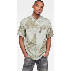 G-Star Raw - Koszula. Szare koszule męskie G-Star RAW, s, bez wzorów, z bawełny, klasyczne, z klasycznym kołnierzykiem, z krótkim rękawem. Za 329,90 zł.