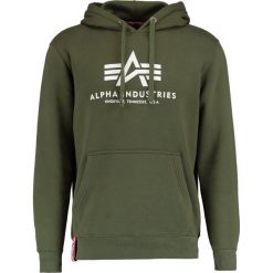 Bejsbolówki męskie: Alpha Industries BASIC HOODY Bluza z kapturem dark green