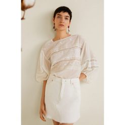 Mango - Spódnica Musthave. Szare minispódniczki Mango, l, z bawełny, proste. Za 119,90 zł.