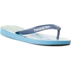 Japonki HAVAIANAS - Mario Bros Cf 41402690061 Blue Splash. Niebieskie japonki damskie Havaianas, z tworzywa sztucznego, bez zapięcia. Za 99,00 zł.