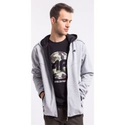 Bejsbolówki męskie: Bluza męska BLM005z – jasny szary melanż