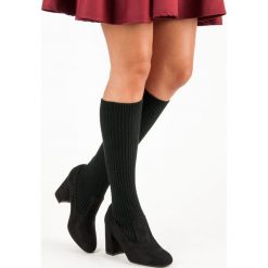DOPASOWANE KOZAKI CZARNE. Czarne buty zimowe damskie SEASTAR. Za 79,90 zł.