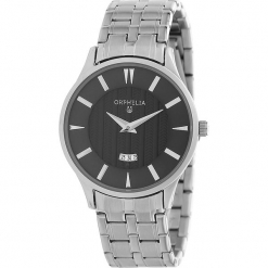 Zegarek kwarcowy w kolorze srebrno-czarnym. Szare, analogowe zegarki męskie Esprit Watches, ze stali. W wyprzedaży za 181,95 zł.