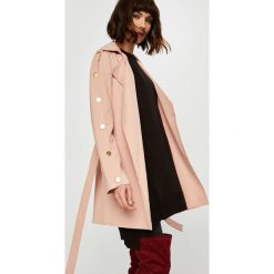 Vero Moda - Płaszcz Inge. Różowe kurtki damskie Vero Moda, s, w paski, z elastanu. W wyprzedaży za 129,90 zł.