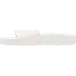 Klapki damskie: flip*flop POOL BRAID METALLIC Klapki white