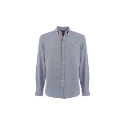 Koszule z długim rękawem Harmont Blaine 2811. Niebieskie koszule męskie Harmont Blaine, m, bez wzorów, bez kołnierzyka, z długim rękawem. Za 633,95 zł.