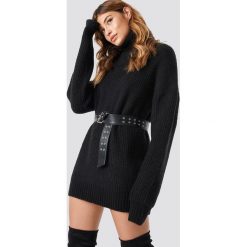 Linn Ahlborg x NA-KD Gruby sweter z golfem - Black. Czarne swetry oversize damskie Linn Ahlborg x NA-KD, z dzianiny. Za 181,95 zł.