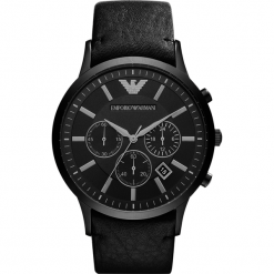 Zegarek EMPORIO ARMANI - Renato AR2461 Black/Black. Czarne zegarki męskie Emporio Armani. Za 1349,00 zł.