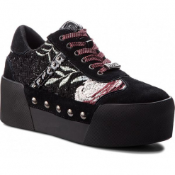 Sneakersy LIU JO - Maxy 01 B68013 TX008 Black/Ruby S19A5. Czarne sneakersy damskie Liu Jo, z materiału. Za 739,00 zł.