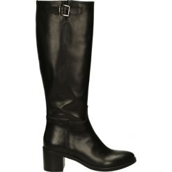 Kozaki - 2559G NAT NER. Czarne buty zimowe damskie marki Venezia, ze skóry. Za 429,00 zł.