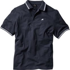 Shirt polo, krótki rękaw bonprix ciemnoniebieski. Niebieskie koszulki męskie bonprix, s, z haftami, z bawełny, polo, z krótkim rękawem, krótkie. Za 37,99 zł.