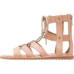 Rzymianki damskie: Sorel ELLA LACE UP Sandały z cholewką cognac