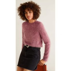Mango - Sweter Anie. Szare swetry klasyczne damskie Mango, l, z dzianiny, z okrągłym kołnierzem. W wyprzedaży za 69,90 zł.
