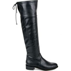 Buty zimowe damskie: WSUWANE KOZAKI PŁASKIE