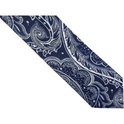 Granatowy jedwabny krawat we wzór - paisley D234. Niebieskie krawaty męskie Adam Collection - Krawaty i dodatki, na co dzień, bez wzorów, z jedwabiu, casualowe. Za 108,00 zł.