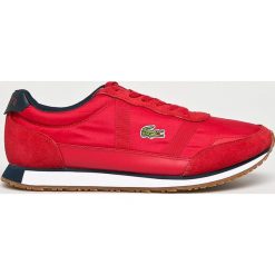 Lacoste - Buty Partner 119. Czerwone buty sportowe męskie marki Lacoste, ze skóry, na sznurówki. Za 399,90 zł.